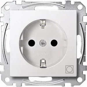 Merten SCHUKO-Steckdose polar weiß Kennz Trockner MEG2351-0419