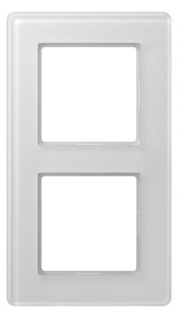 Jung AV582GLMWW Glasrahmen 2f senkr.eu.waager.e Montage Glas A VIVA al