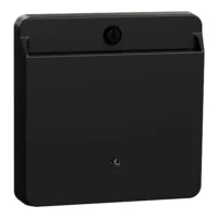 Merten Card-Schalter schwarz matt mit Schriftfeld MEG3854-0403