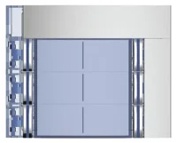 BTicino 352161 Frontblende Ruftasten- modul SFERA 6RT-D Allmetal