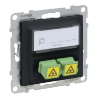 Legrand 765489 SEANO SC/APC Monomode Glasfaser-Steckdose 2 Glasfaserkabeln,