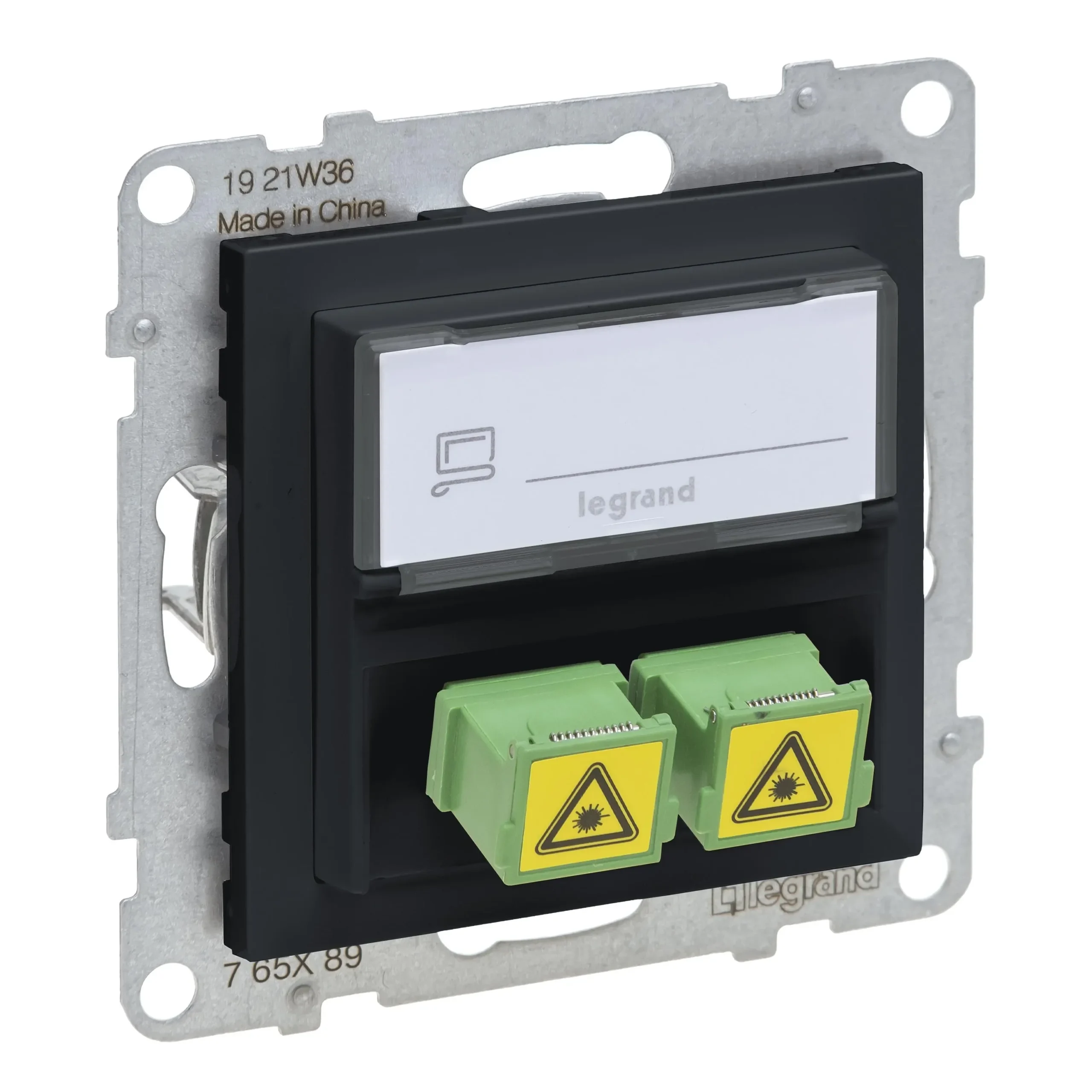 Legrand 765489 SEANO SC/APC Monomode Glasfaser-Steckdose 2 Glasfaserkabeln,