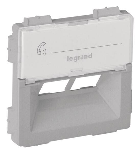 Legrand Legrand 755382 Abdeckung für Rutenbeck 2xRJ45 Kategorie5E UTP Valena Life Aluminium