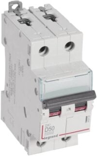 Legrand 409456 DX3 LS-Schalter D 50A 2-polig 10kA 400VAC 2TE