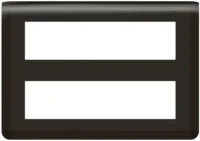 Legrand 079077L Rahmen 2x8-modulig horizontal Mosaic schwarz