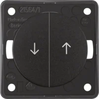 Berker Jalousie-Wippentaster schwarz glän., Symbol Pfeil 936532510