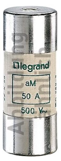 Legrand 015163 Zylindersicherung aM 63A 22x58 träge 500VAC 100kA mit Schlagbolzen