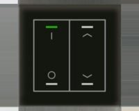 MDT Tastsensor KNX Unterputz schwarz glänzend 2-fach 4pkt BE-GTL2TS.D1S