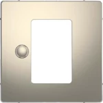 Merten Zentralplatte nickelmet Univers Temp Regler MEG5775-6050