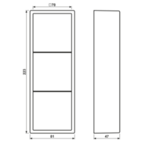 Jung LS 583 A LG AP-Kappe 3-fach Serie LS lichtgrau