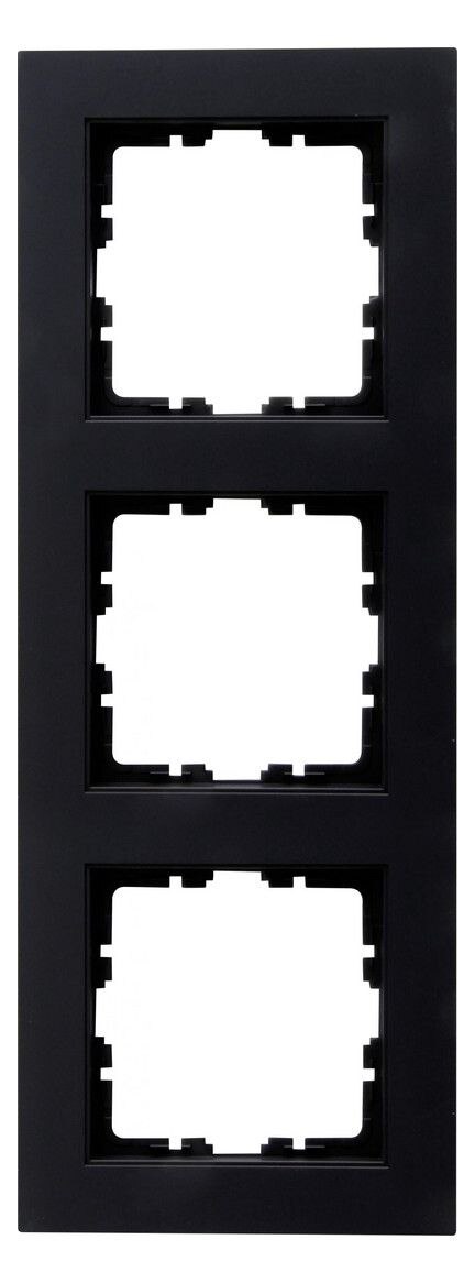 Kopp Kopp 402750000 HK07-Abdeckrahmen 3-fach Farbe:schwarz matt