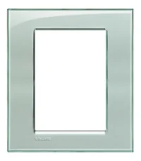 BTicino LNA4826KG LivingLight Abdeck- rahmen für Kompaktinstallation 3+3M Eisgrau