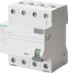Siemens 5SV3344-6KL FI-Schutzschalter 4polig Typ A 40A 30mA AC400V N-links