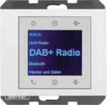 Berker 30847009 Radio Touch Unterputz DAB+Bluetooth K.x polarweiss glänzend
