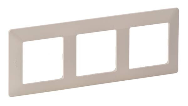 Legrand Legrand 754043 Rahmen 3-fach Valena Life mandelweiß Thermoplast