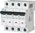 Eaton (Installation) Leitungsschutzschalter 40 A, 4-polig, Steckklemme B PXL-B40/4