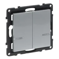 Legrand 765734 Seano with Netatmo Wandsender 2-Fach Aluminium