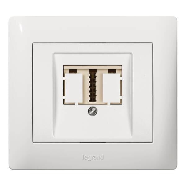 Legrand Legrand 771147 Abdeckung TDo Telefondose Galea ultraweiß