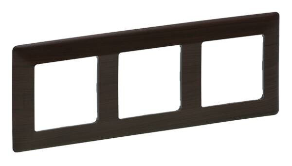 Legrand 754173 Rahmen 3-fach Valena Life dark Wood Thermoplast