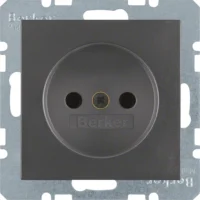 Berker Steckdose anthrazit ohne Schutzkontakt 6167331606