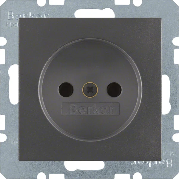 Berker Berker Steckdose anthrazit ohne Schutzkontakt 6167331606