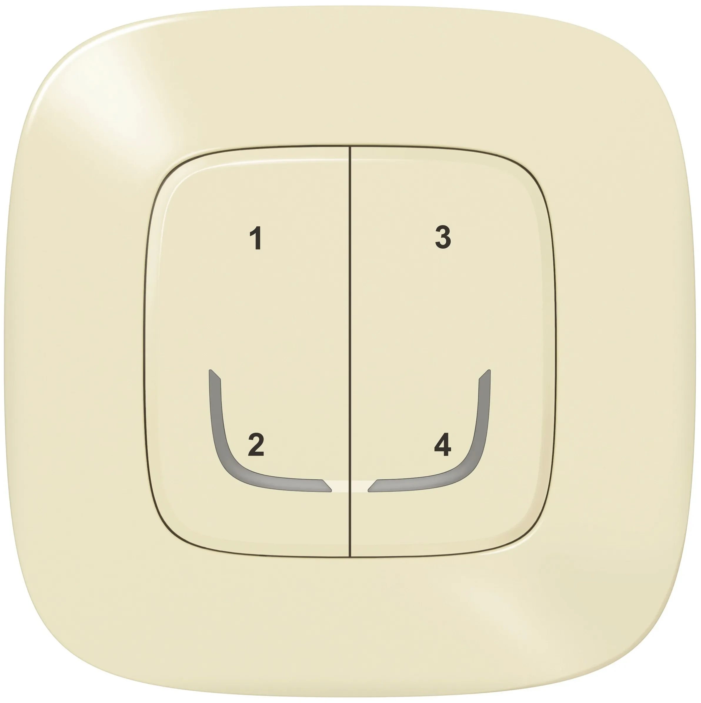 Legrand Legrand 752668 Szenenschalter m.4 Tasten Valena Allure with Netatmo mandelweiß