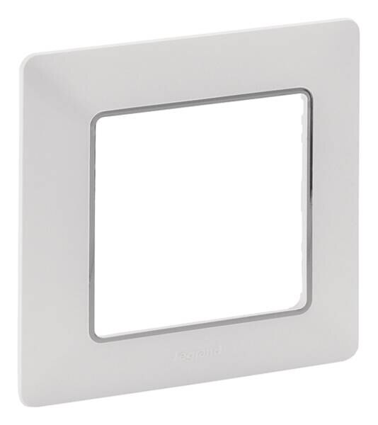 Legrand Legrand 754031 Rahmen 1-fach Valena Life ultraweiß/Chrom Thermoplast