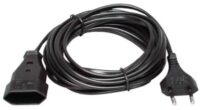 Kopp 145605092 Euro Verlängerung 5m schwarz
