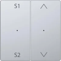 Merten Wippe für Tastermodul 2 fach  Szene1/2 Auf/Ab edelstahl MEG5227-6036
