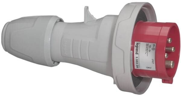 Legrand 555438 CEE-Stecker P17 Tempra Pro 4-polig 32A 415VAC rot IP66/67