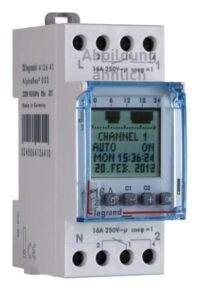 Legrand 412643 AlphaRex³ D22 24VAC digital Wochenzeitschaltuhr 2-Kanal 2TE