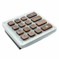 DoorBird Keypad Modul mit 16 Tasten – Bronze-Optik (PVD)