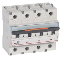 Legrand 409749 DX3 LS-Schalter B 80A 4-polig 25kA 400VAC 6TE