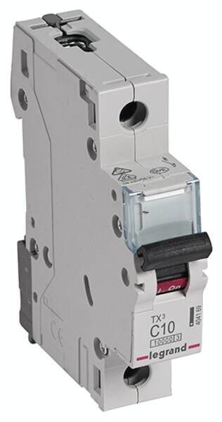 Legrand Legrand 404169 TX3 LS-Schalter C 10A 1-polig 10kA 230/400VAC 1TE