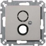 Merten Zentralplatte alu für BNC/TNC-Buchse 468560