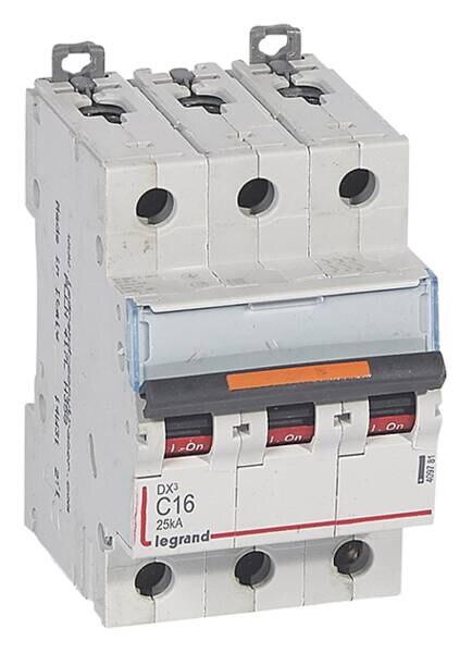 Legrand Legrand 409781 DX3 LS-Schalter C 16A 3-polig 25kA 400VAC 3TE
