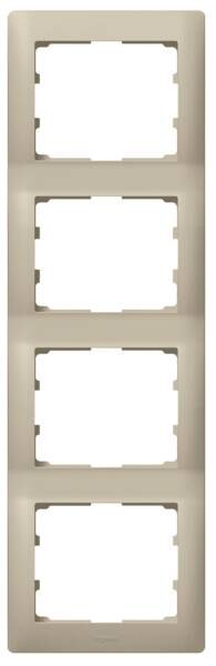 Legrand Legrand 771408 Rahmen 4-fach senkrecht Galea titanium