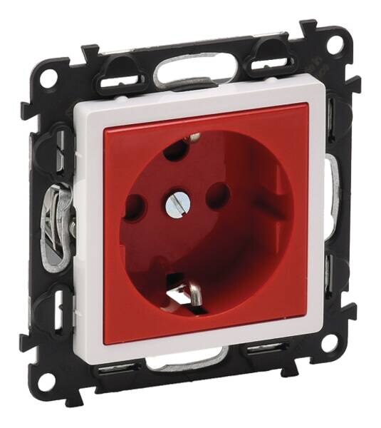 Legrand Legrand 753131 Schuko Steckdose Codiert Valena Life rot