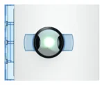 BTicino 352402 Frontblende Kameramodul Night&Day Weitwinkel Allwhite