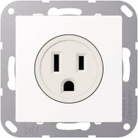 Jung A 521-15 WWM Steckdose US-Norm NEMA 15 A 125V ~ Schraubklemmen o.Krallen