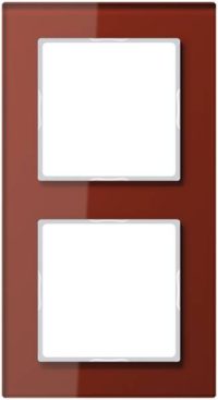 Jung AC582GLRT Glasrahmen 2fach Serie A creation rot