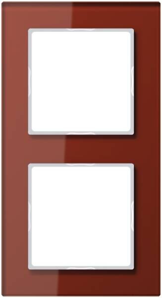 Jung Jung AC582GLRT Glasrahmen 2fach Serie A creation rot