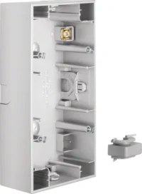 Berker Aufputz-Gehäuse 2-fach aluminium 10527003