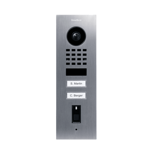 Doorbird DoorBird D1102FV Fingerprint 50 Unterputz IP Video Türsprechanlage – Edelstahl V4A