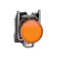 Schneider XB4BVGM5T Leuchtmelder, Metall, orange, Ø 22, inklusive LED-Modul
