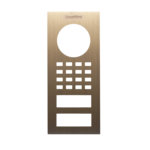 DoorBird D1101V Aufputz Frontblende – Echtes Messing