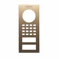 DoorBird D1101V Aufputz Frontblende – Echtes Messing
