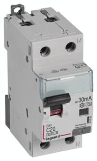 Legrand 411062 DX3 Fi/LS-Schalter C 20A 1P+N 6kA 30mA Typ A 230VAC 2TE