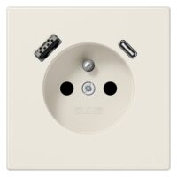Jung LS1520F-15CA Steckdose Frz/Belg mit USB Typ AC