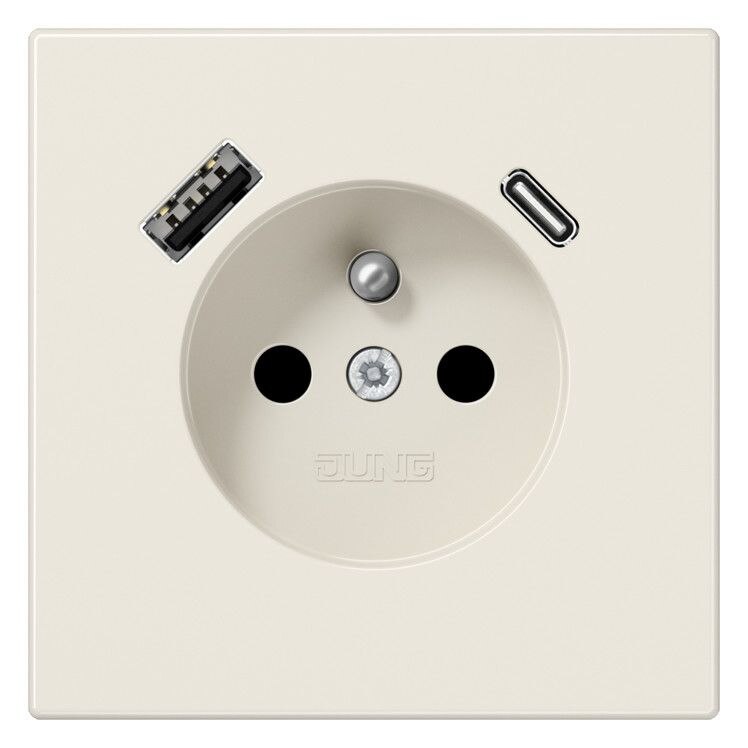 Jung Jung LS1520F-15CA Steckdose Frz/Belg mit USB Typ AC